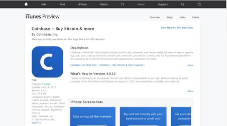 coinbase iphone ipad app